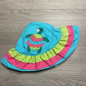 GYMBOREE SWIM‎ SHOP COLORBLOCK w/ CUTE TURTLE SUN HAT 6-12 Months